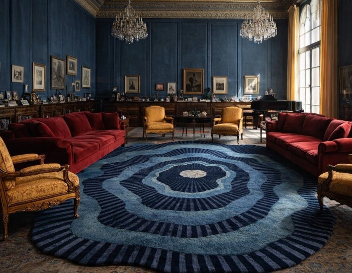 Hand tufted area rug